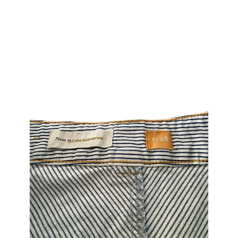 Anthropologie Women's Pilcro and the Letterpress Striped Denim Pencil Skirt 28 - Picture 9 of 9